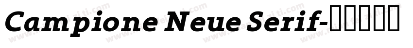 Campione Neue Serif字体转换